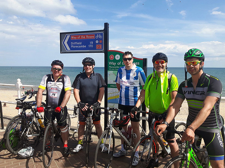 VHE employees complete cycling challenge in aid of Tiny Tickers