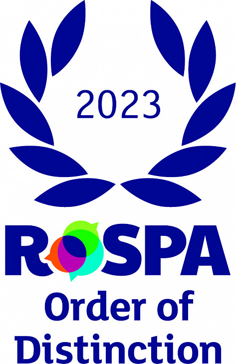 RoSPA Order of Distinction Award for achieving 21 Consectutive Golds