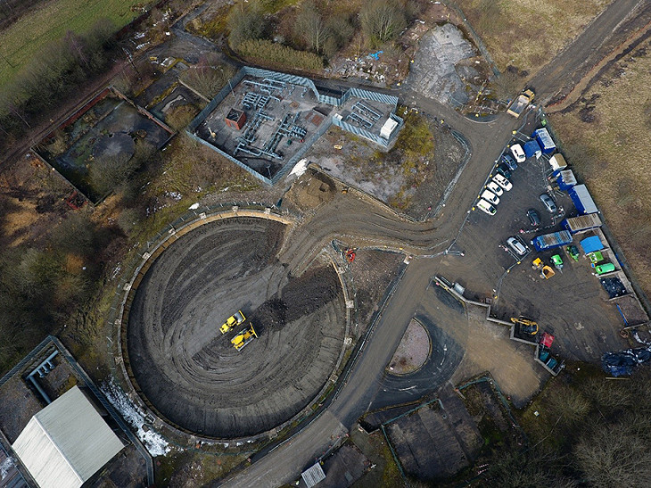 VHE secure Gasholder Infilling project in Burnley