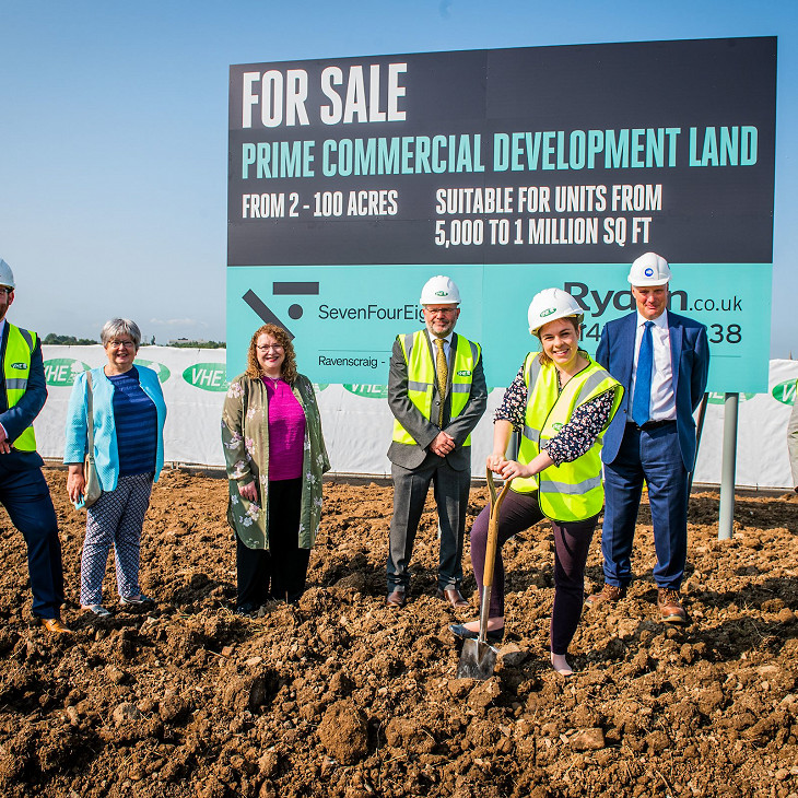 VHE team welcome Kate Forbes MSP to Ravenscraig site